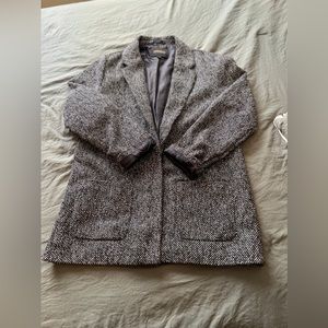 Black Gray Tweed Blazer